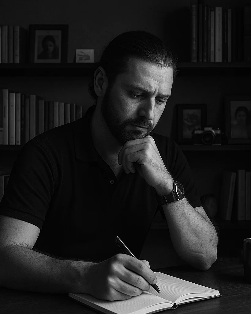 Константин за рабочим столом